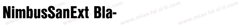 NimbusSanExt Bla字体转换